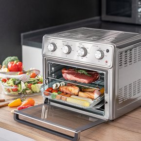 ★기존가 219,000원→펀딩가 149,000원★  스텐  쿠킹스타 에어프라이어 25L OCS-AO2500 +풀구성(오븐장갑,레시피)