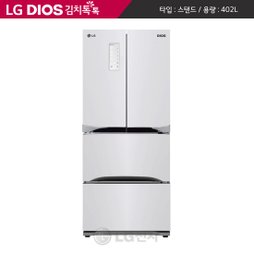 디오스 스탠드형 김치냉장고 샤이니화이트 R-D414PMSW1 ( 402ℓ )