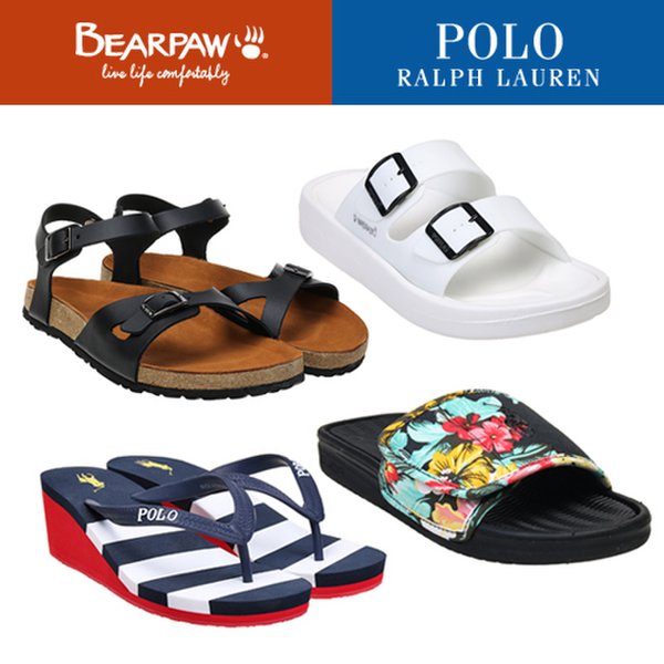 폴로(POLO) & 베어파우(BEARPAW) 여름 신상 30종 택1