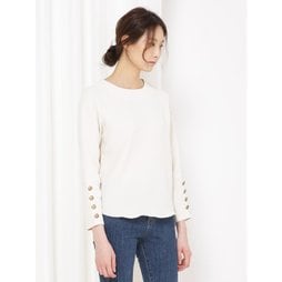 Gold Button Modern Blouse