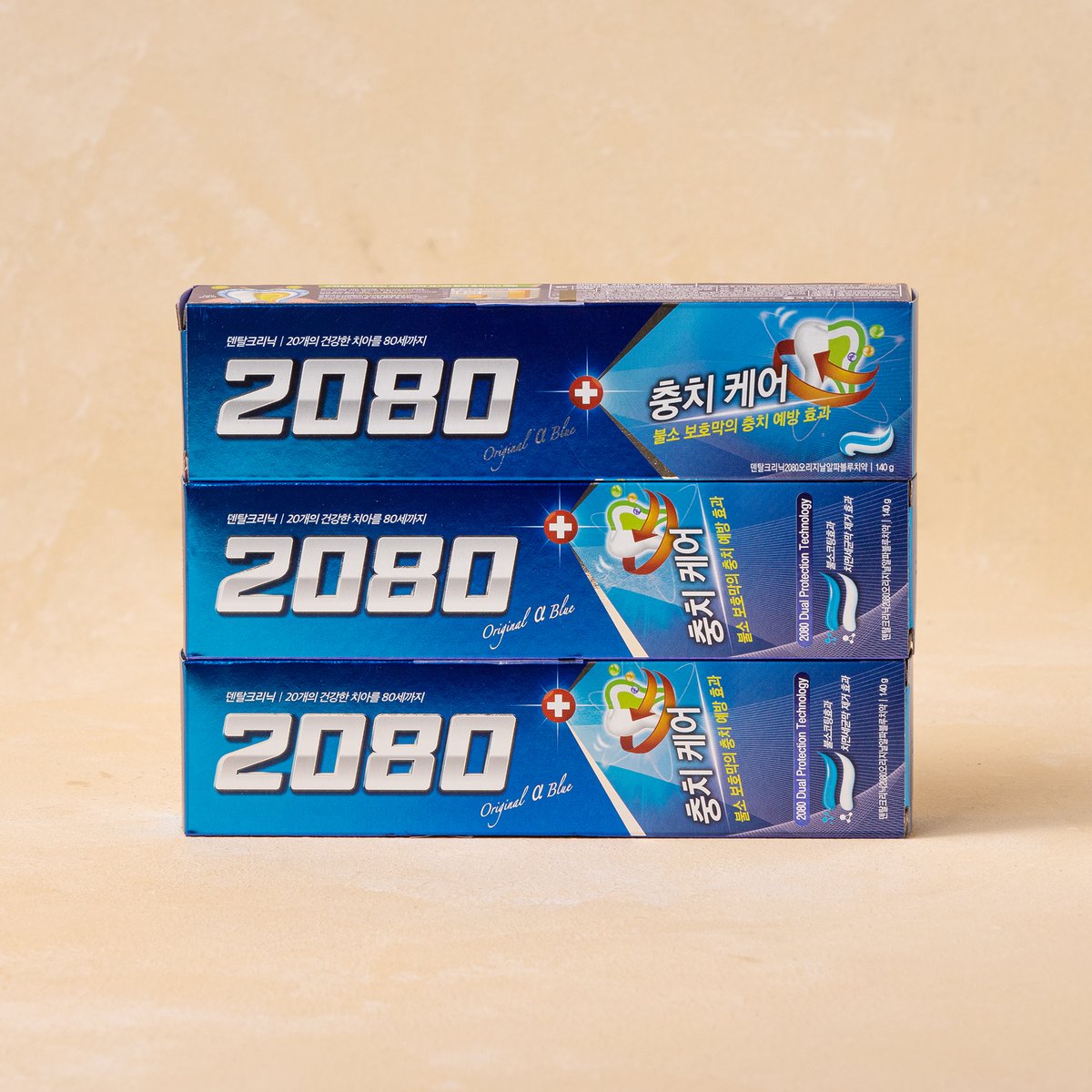 2080] 블루 충치케어140g*3입 {의약외품}