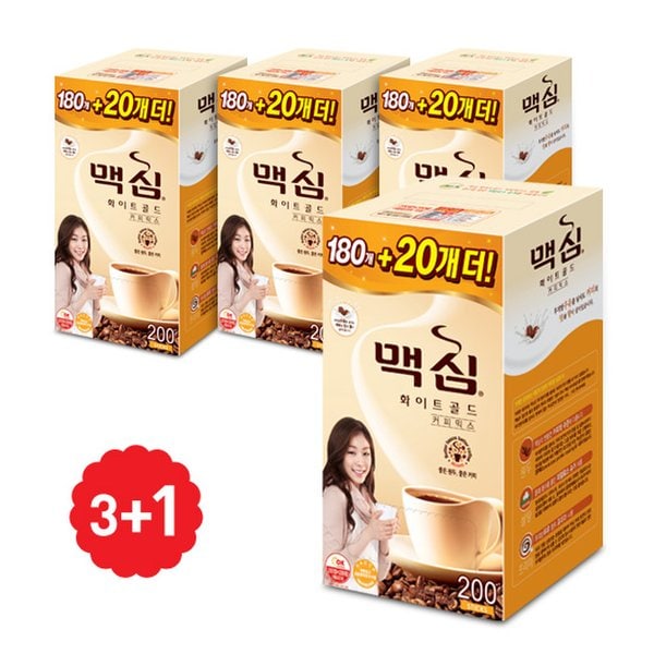 [맥심] 화이트골드(180+20입*4) 9440g