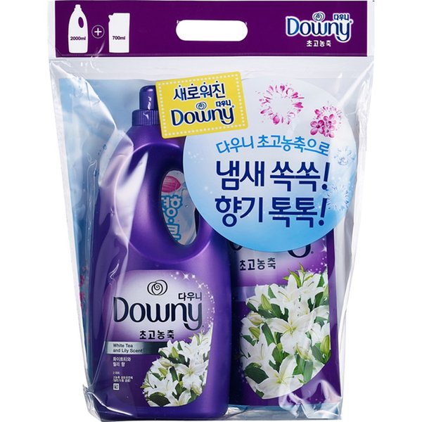 [다우니] 고농축섬유유연제 퍼플 2L+700ML