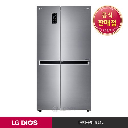 [공식판매점][LG전자] LG DIOS 매직스페이스 냉장고 퓨어 S831S32 (821L)