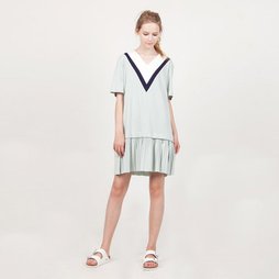 [룩캐스트]강모연 원피스 V-NECK MINT DRESS