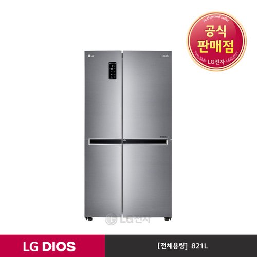 [공식판매점][LG전자] LG DIOS 매직스페이스 냉장고 퓨어 S831S30 (821L)