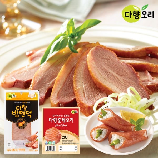 [다향오리]훈제슬라이스 200g×7팩＋밥엔덕 85g×3팩