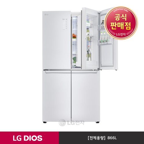 [공식판매점][LG전자] LG DIOS 매직스페이스 냉장고 F872SW30 (866L)