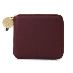 Oz Round Zip Wallet Slim Wine