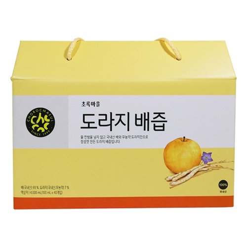 [1/17 17시 결제완료 주문 명절전배송]도라지배즙(100mL×40개입)