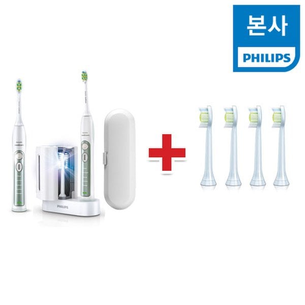 [PHILIPS 필립스 소닉케어 플렉스 케어 더블핸들 HX6972/35+다이아몬드클린 칫솔모 HX6064/05] 치과 /칫솔살균기 /전동칫솔 /칫솔 /치아