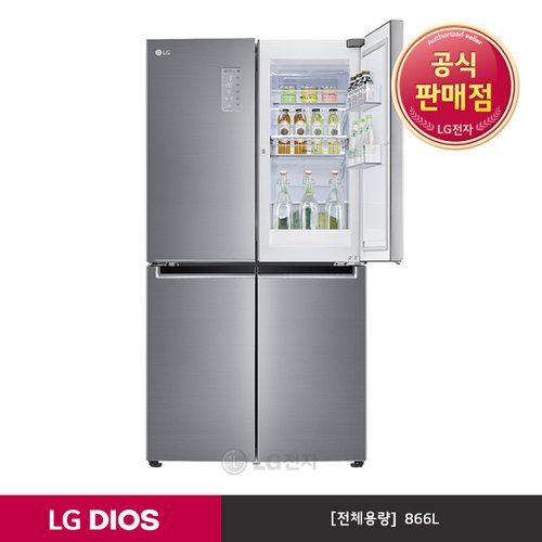 [공식판매점][LG전자] LG DIOS 매직스페이스 냉장고 F872S30 (866L)