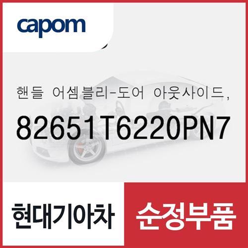 차문 외부 손잡이 외캐치 핸들,좌측(운전석쪽) (82651T6220PN7) 제네시스 GV80